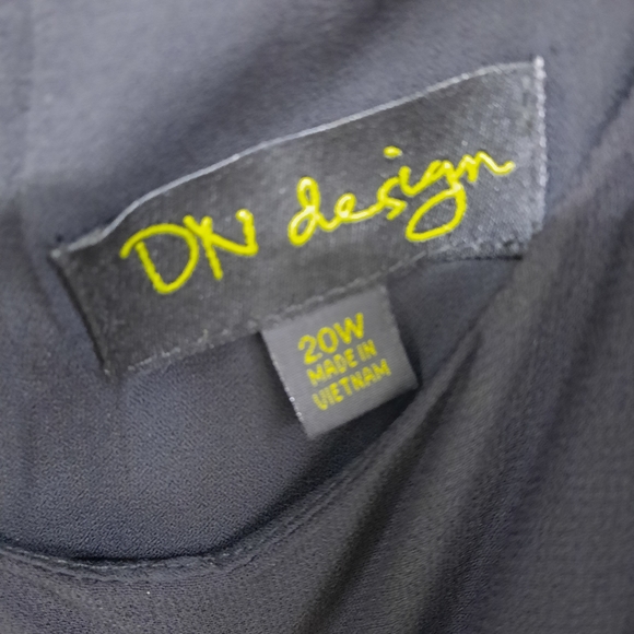 Size 20W 2pc Women's Black Elegant Dress w/  Lightweight Suit Coat Set Outfit - Picture 2 of 9